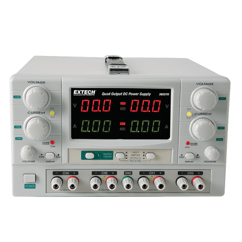 Extech 382270 Quad Output DC Power Supply
