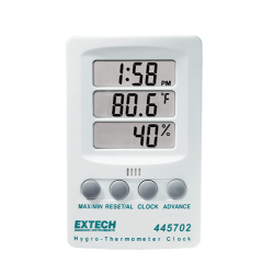 Extech 445702 Hygro-Thermometer Clock