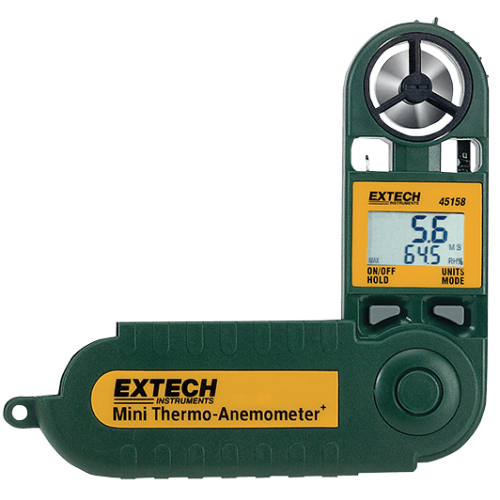 Extech 45158 Mini Thermo-Anemometer with Humidity