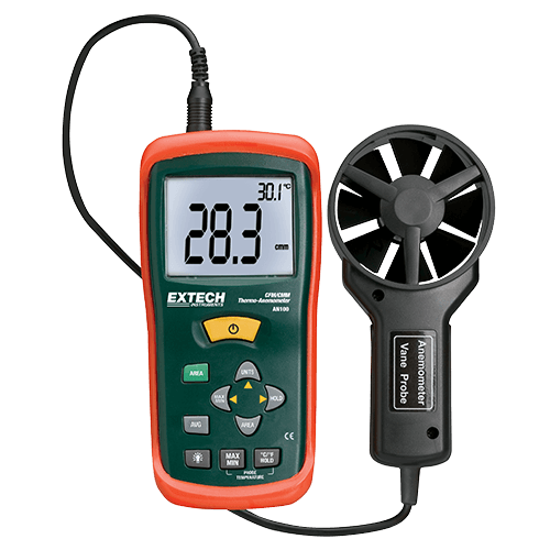 Extech AN100 CFM/CMM Mini Thermo-Anemometer