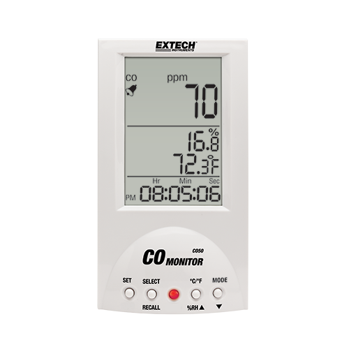 Extech CO50 Desktop CO (Carbon Monoxide) Monitor