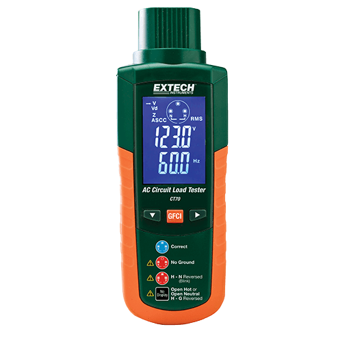 Extech CT70 GFCI and AC Circuit Analyzer Extech CT70 GFCI and AC Circuit Analyzer