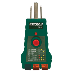 Extech ET10  GFCI Receptacle Tester