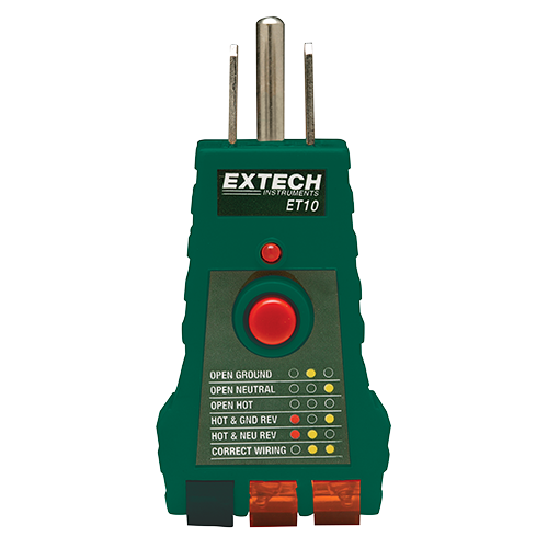 Extech ET10  GFCI Receptacle Tester