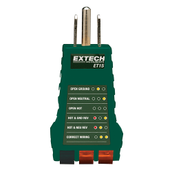 Extech ET15  Receptacle Tester