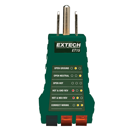 Extech ET15  Receptacle Tester