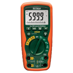 Extech EX520  11 Function Heavy Duty True RMS Industrial MultiMeter