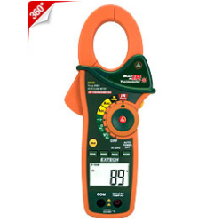 Extech EX840 1000A AC/DC True RMS Clamp/DMM + IR Thermometer