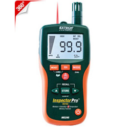 Extech MO295   Pinless Moisture Psychrometer + IR Thermometer