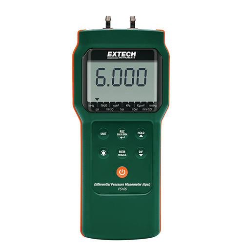 Extech PS106 Differential Pressure Manometer (6psi) Extech PS106 Differential Pressure Manometer (6psi)