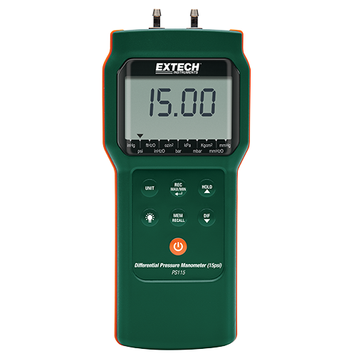 Extech PS115   Differential Pressure Manometer (15psi)