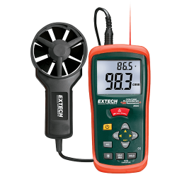 Extech AN200  CFM/CMM Mini Thermo-Anemometer with built-in InfraRed Thermometer