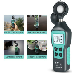 FY836 Digital Luxmeter LCD Light Meter wotj LED 200K Lux