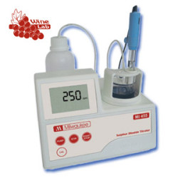 Mi455 mini-titrators for the determination of free&total sulphur dioxide