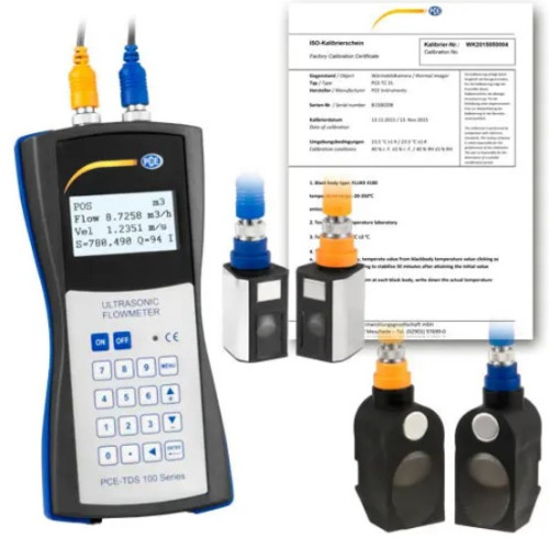 Ultrasonic Flow Meter Kit PCE-TDS 100HSH-ICA incl. ISO Calibration Certificate in Pakistan