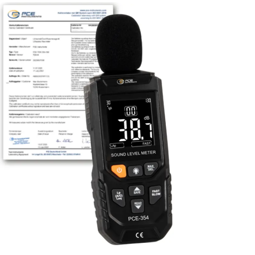 SPL Meter PCE-354-ICA including ISO Calibration Certificate in Pakistan