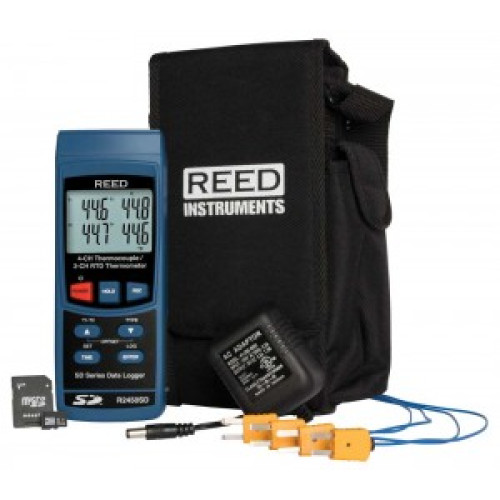 REED R2450SD-KIT3 Data Logging Thermometer with SD Card, Power Adapter and 4 Thermocouple Probes in Pakistan