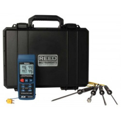 REED R2450SD-KIT4 Data Logging Thermometer with 4 Type-K Thermocouple Probes and Carrying Case in Pakistan